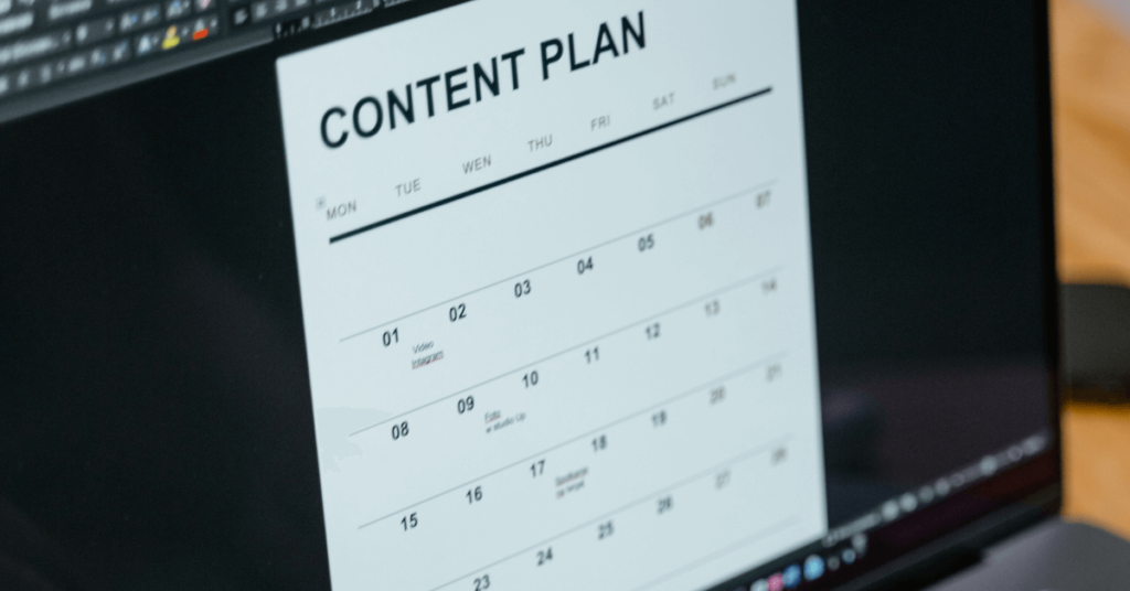 original content calendar for advertising campaigns